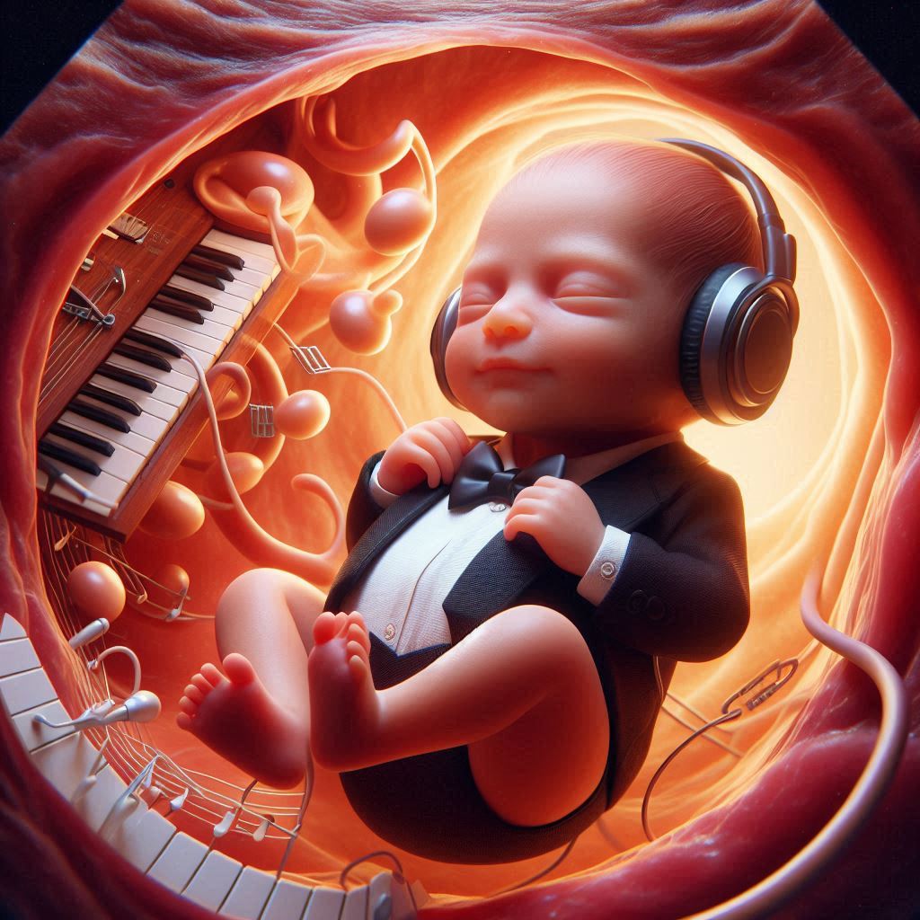 μωρό πιανίστας